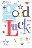The moment this bold, colourful good luck card lands in your palm, it radiates upbeat encouragement-reminiscent of the bright, friendly atmosphere at a Harrow market or the hopeful spirit carried by students passing through town. The phrase 'Good Luck' is playfully arranged in a medley of oversized, pastel blues, energetic reds, mossy greens, and deep purples, with each letter speaking in its own voice. Scatterings of whimsical stars-ranging from navy to lemon-lime, soft violet to leafy green-flit across the crisp white background, creating a scene that feels both joyful and full of anticipation. There is a quiet pleasure in the card's tactile smoothness; holding it feels as gratifying as running your hand along fresh, quality blooms from Flowers Harrow. Perfect for slipping into a bouquet before a milestone move, an important exam, or a new job secured near Harrow View, this card encapsulates the faith friends and family place in one another. The colours and layout echo the town's diversity, mirroring dreams and journeys unique to Harrow. In every artistic flourish and starburst, you'll find the genuine warmth and optimism that is the hallmark of our neighbourhood, offered up in a keepsake that promises a future blooming with possibility.